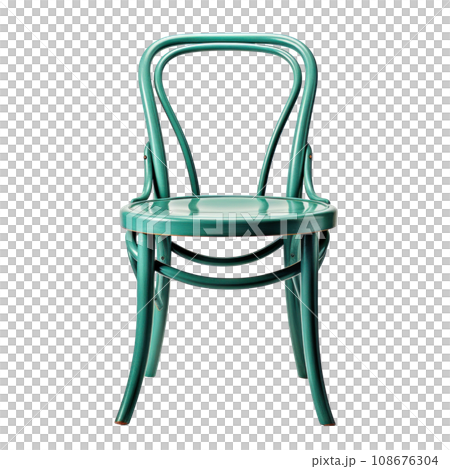 a mint chair isolated 108676304