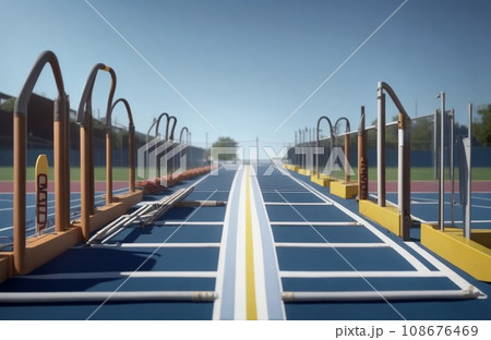 railway bridge in the morning 108676469