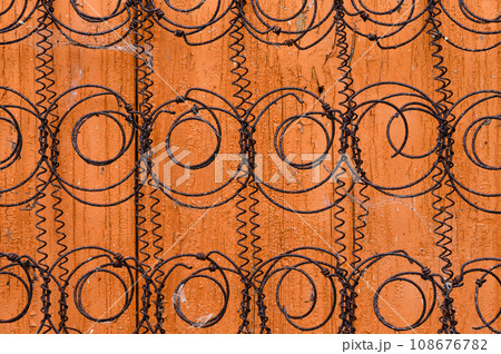 Old spiral springs from a sofa mattress Old spiral springs from a sofa mattress 108676782