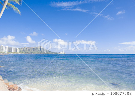 ハワイのビーチの風景 ハワイのビーチの風景 108677308