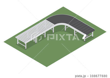 Conveyor belt design with rollers for industry Conveyor belt design with rollers for industry 108677880
