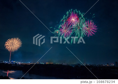 流山、みさと花火大会　流山より撮影 108678234