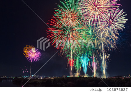 流山、みさと花火大会　流山より撮影 108678627