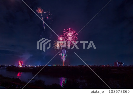 流山、みさと花火大会　流山より撮影 108678869