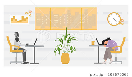 Competition AI Robot People Workplace Job Worker 108679063