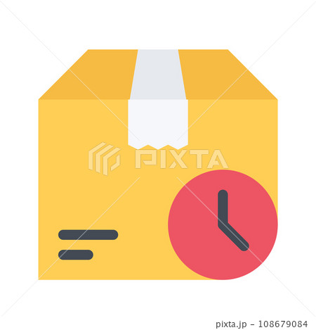 design vector image icons delivery time 108679084