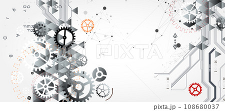 Abstract technology background. Cogwheels ART theme. Abstract technology background. Cogwheels ART theme. 108680037