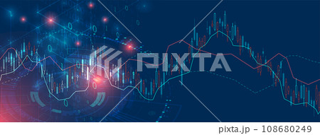 Financial trade concept. Stock market and exchange. Candle stick graph chart. Financial trade concept. Stock market and exchange. Candle stick graph chart. 108680249