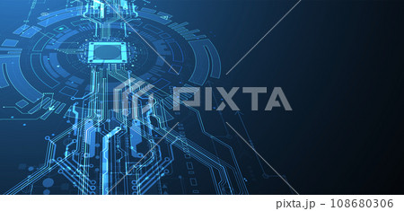 Abstract background on technological and scientific topics. CPU concept. Abstract background on technological and scientific topics. CPU concept. 108680306