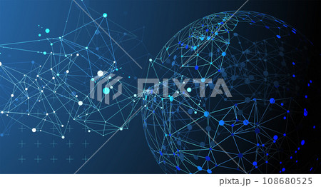 Abstract technology sphere background. Global network concept. Abstract technology sphere background. Global network concept. 108680525