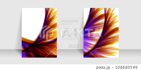 Brochure template flyer background for business design in A4 proportion. Brochure template flyer background for business design in A4 proportion. 108680599