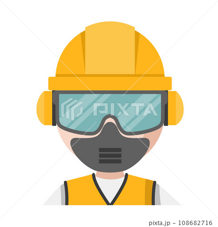 Vector design of personal protective equipment for work 108682716