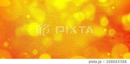 Orange bokeh  background for seasonal and holidays event with copy space for text or image, Best suitable for online Ads, poster, banner, sale, celebrations and various design works 108683386