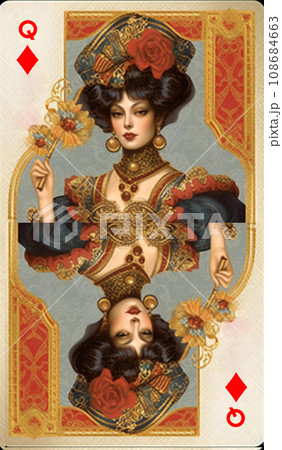トランプのクイーン 108684663