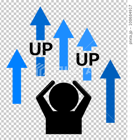 Illustration of a person who is in trouble due to rapid rise in height 108684917