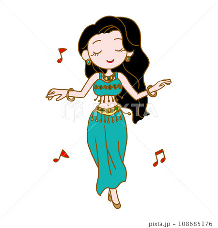 ベリーダンスを踊る女性1 108685176