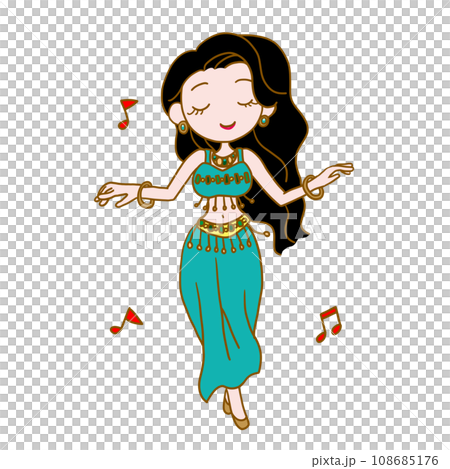 ベリーダンスを踊る女性1 108685176