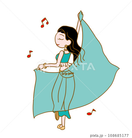 ベリーダンスを踊る女性2 108685177