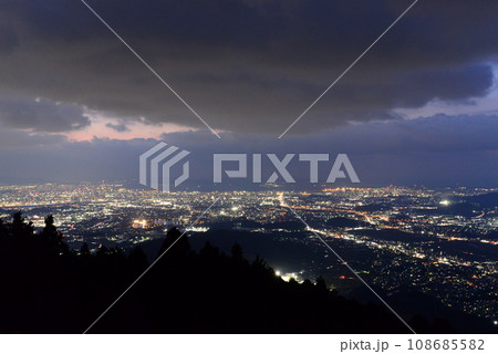 米ノ山展望台からの夜景(福岡県) 米ノ山展望台からの夜景(福岡県) 108685582