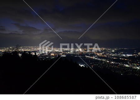 米ノ山展望台からの夜景(福岡県) 米ノ山展望台からの夜景(福岡県) 108685587