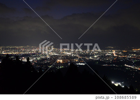 米ノ山展望台からの夜景(福岡県) 米ノ山展望台からの夜景(福岡県) 108685589