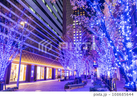 イルミネーションが輝く日比谷　東京夜景 108685644