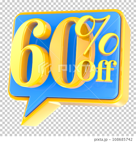 sale big square sticker isolated on white 108685742