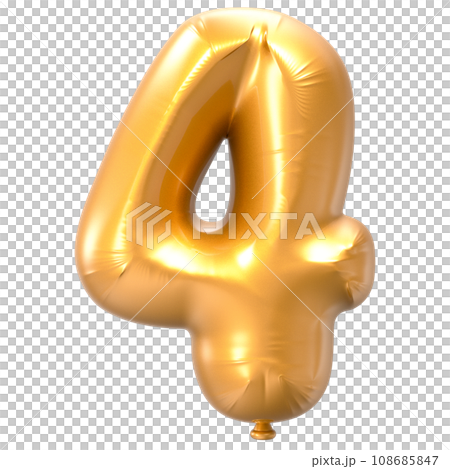 number golden balloons in the shape number golden balloons in the shape 108685847