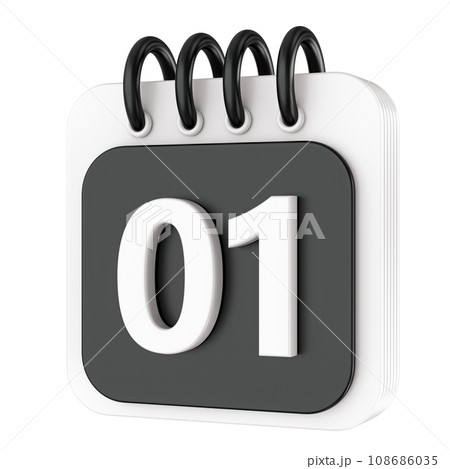 icon calendar 3d render Number 3D Render icon calendar 3d render Number 3D Render 108686035