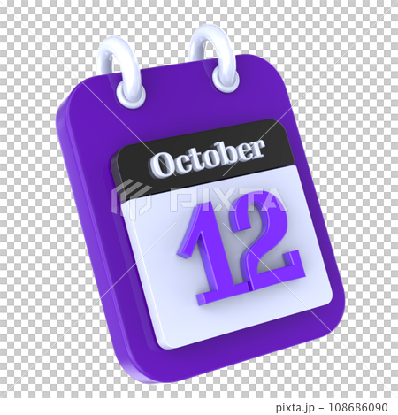 icon calendar 3d render Number 3D Render 108686090