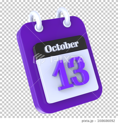 icon calendar 3d render Number 3D Render 108686092
