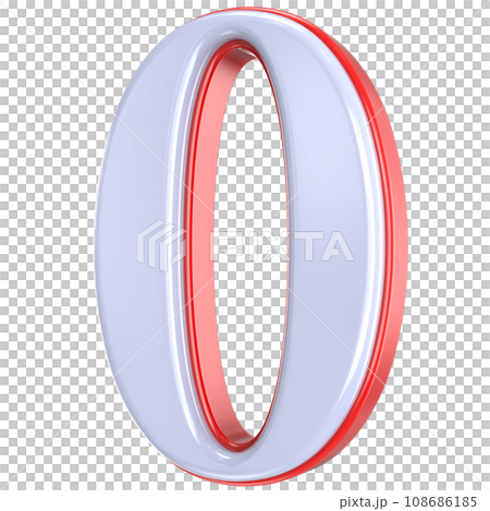 Font Number 3D Render Font Number 3D Render 108686185