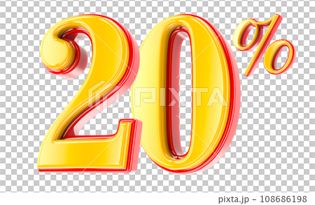 Font Number 3D Render Font Number 3D Render 108686198