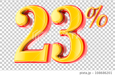 Font Number 3D Render Font Number 3D Render 108686201