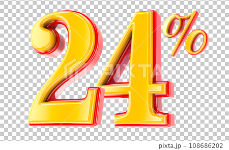 Font Number 3D Render 108686202