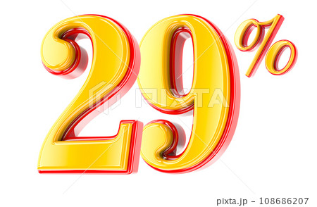 Font Number 3D Render Font Number 3D Render 108686207