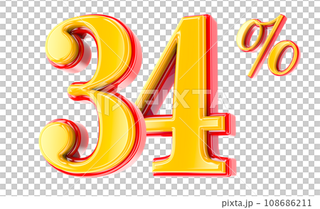 Font Number 3D Render Font Number 3D Render 108686211
