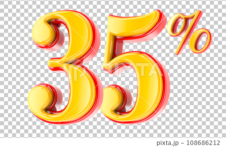 Font Number 3D Render Font Number 3D Render 108686212