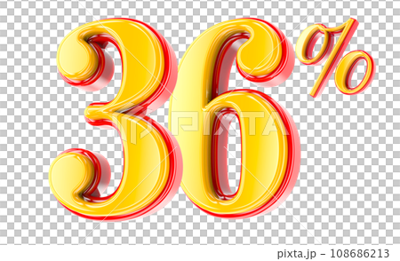 Font Number 3D Render Font Number 3D Render 108686213