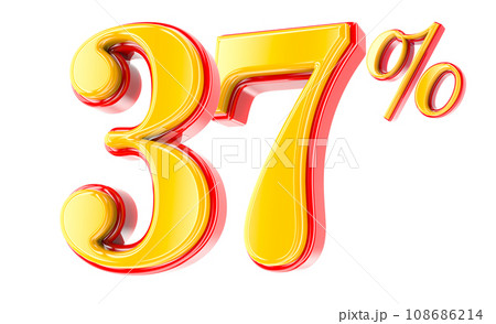 Font Number 3D Render 108686214