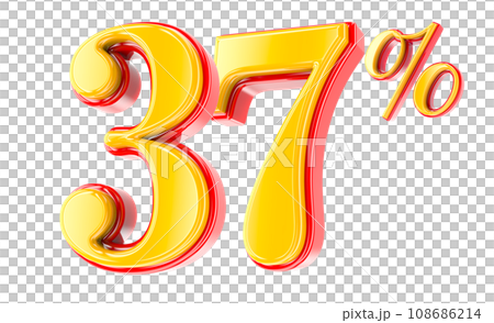 Font Number 3D Render 108686214