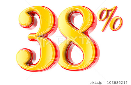 Font Number 3D Render 108686215