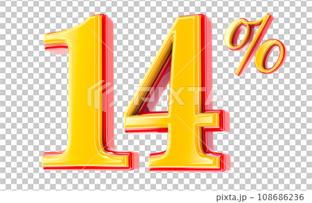 Font Number 3D Render Font Number 3D Render 108686236