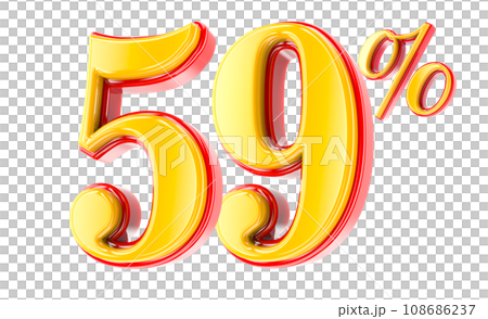 Font Number 3D Render Font Number 3D Render 108686237