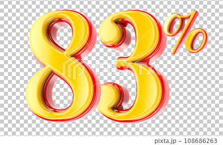 Font Number 3D Render 108686263