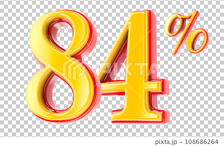 Font Number 3D Render 108686264