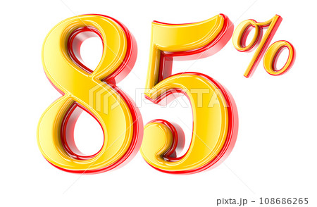 Font Number 3D Render 108686265
