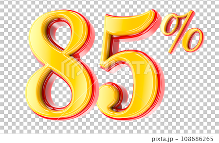 Font Number 3D Render Font Number 3D Render 108686265