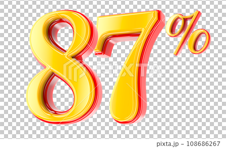 Font Number 3D Render Font Number 3D Render 108686267