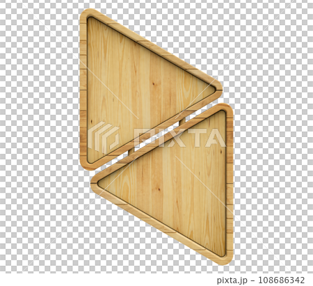 wooden sign isolated on white background 108686342